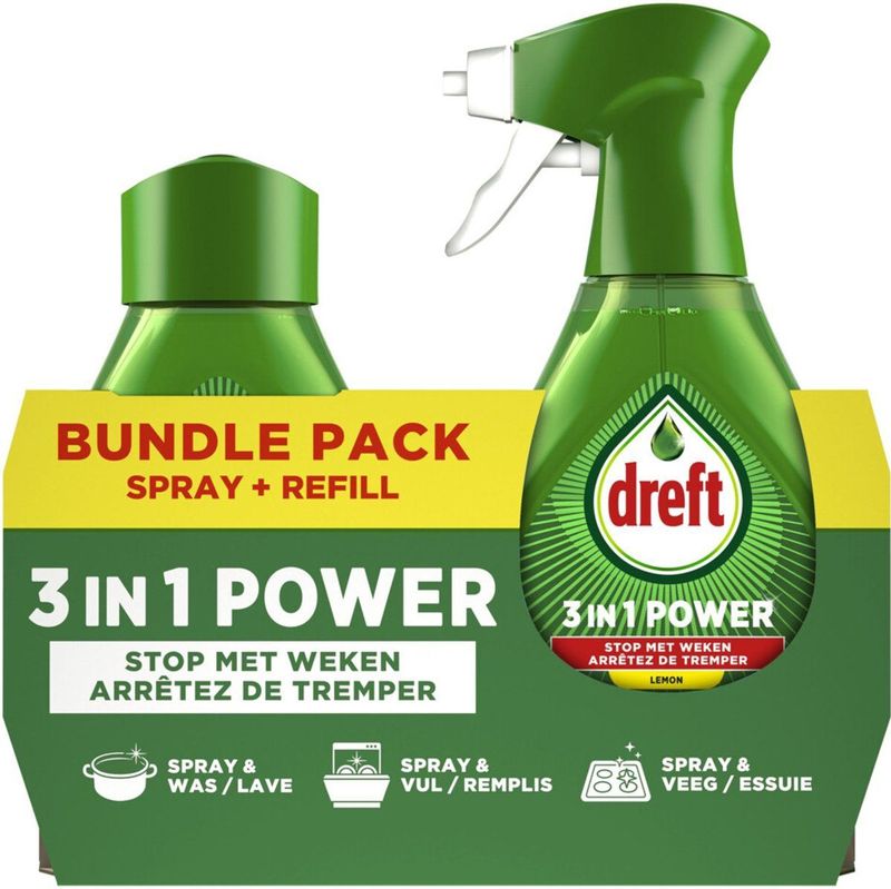 Dreft - 3in1 Power Spray - Citroen - Navulling 1000 ml