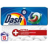Dash - Platinum 4in1 Wasmiddelcapsules - Extra Vlekverwijdering - 15 Stuks