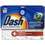 Dash - Platinum 4in1 Wasmiddelcapsules - Extra Vlekverwijdering - 15 Stuks
