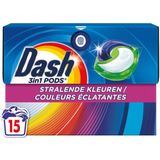 Dash - Wasmiddelcapsules 3in1 Pods - Stralende Kleuren - Voordeelverpakking - 4 x 15 stuks