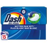 Dash - Wasmiddelcapsules - Witter Dan Wit - 15 Stuks