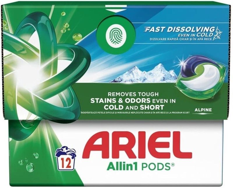 Ariel - Wasmiddel Allin1 Pods - Alpine - 12 Stuks