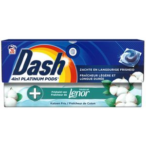 Dash - Platinum 4in1 Pods - Wasmiddelcapsules - Katoen fris