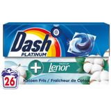Dash - Platinum 4in1 Pods - Wasmiddelcapsules - Katoen fris - 16 Stuks