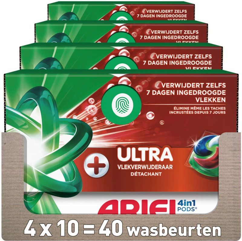Ariel - 4in1 Pods - Wasmiddelcapsules - Ultra Vlekverwijderaar - 30 Stuks