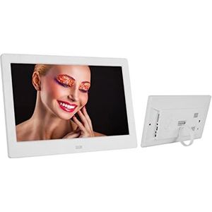 Thuis elektronische album HD album foto scherm fotolijst smalle kant kalender muziekspeler reclame machine 10.1 inch;(Color:wit)