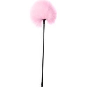 Kietelaar Op Een Stokje - Burlesque - Pluim - Veer - 41 CM - Party Hard - Treasure - Roze