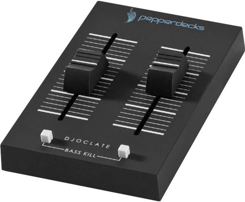 Pepperdecks DJOCLATE Pocket Size mengpaneel (2 kanalen, Bass Kill, tas, 2 x kabel)