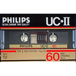 Philips UCII 60 Cassettebandje -High Position Ultra Chrome - Vintage - 1985