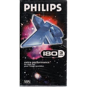 Philips VHS videoband XP tape 180min / 3uur 1 exemplaar