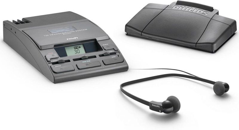 Philips - LFH 0720T - Dicteerapparaat - Zwart - Minicassettes