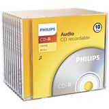 Philips - CD-R Audio - Geel - 10 Stuks - 80 Minuten