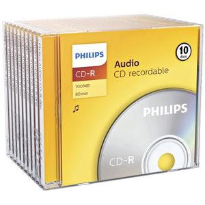 Philips - CD-R Audio - Geel - 10 Stuks - 80 Minuten