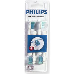 Philips - HX1600 - Opzetborstels - 4 Stuks - Sensiflex