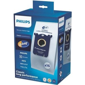 Philips - S-bag Classic Long Performance - Stofzuigerzakken - 16 Stuks