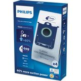 Philips - S-bag FC8021/03 - Stofzuigerzakken - 4 Stuks - S-bag Classic Long Performance