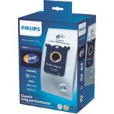 Philips - S-bag FC8021/05 - Stofzuigerzakken - 16 Stuks - S-bag Classic Long Performance
