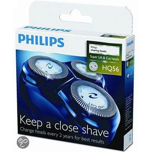 Philips têtes de rasage HQ56/50 Lift&Cut, compatible avec HQ900, compatible avec HQ64, HQ66, HQ68, HQ69