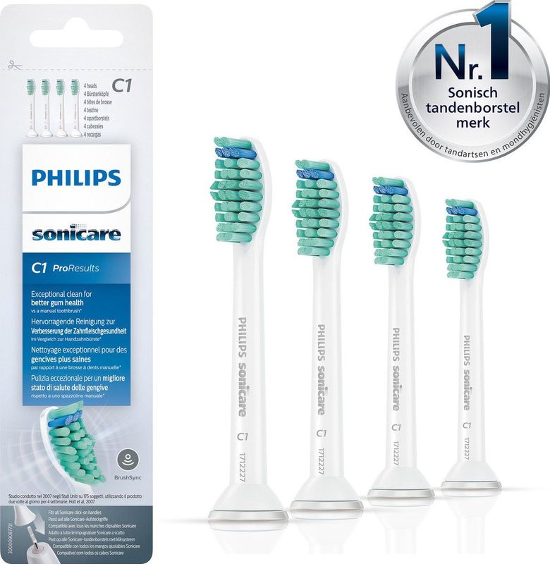 Sonicare - ProResults - Opzetborstel - Wit - Vervangbaar