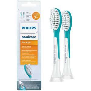 Philips Sonicare Aufsteckbürsten Standard-Bürstenköpfe for Kids HX6042/33, mit Schalltechnologie, kompatibel mit allen Sonicare-Zahnbürsten