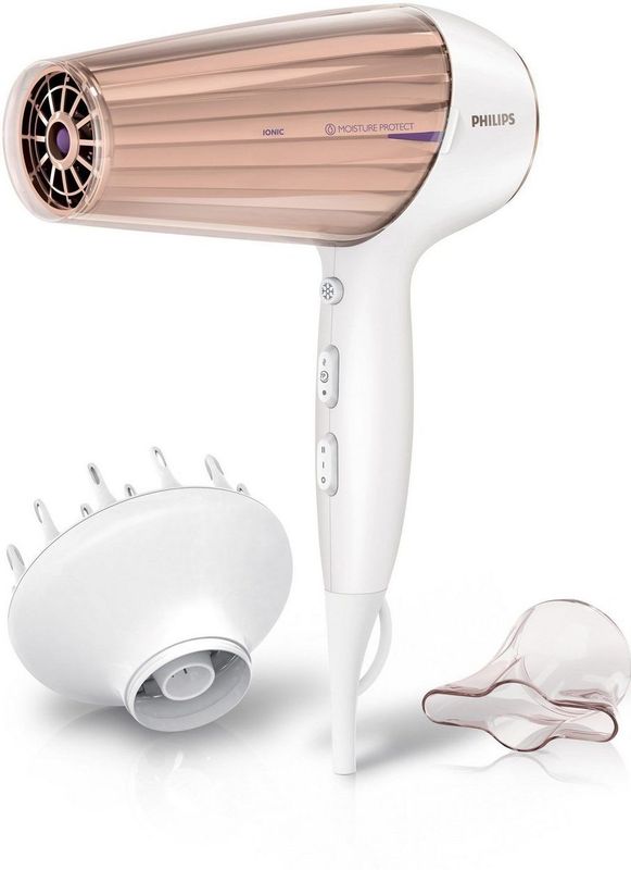 Philips DryCare Prestige Sèche-cheveux MoistureProtect HP8280/00 Capteur MoistureProtect, 2 300 W, fonction ionique, touche air froid