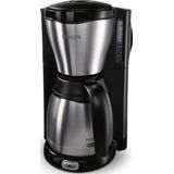 Philips Koffiezetapparaat Café Gaia - Zet 2 tot 15 kopjes - Met metalen thermische kan - Waterreservoir 1.2 liter - Druppelstop - Automatische uitschakeling - - Waterniveau indicator - HD7546/20