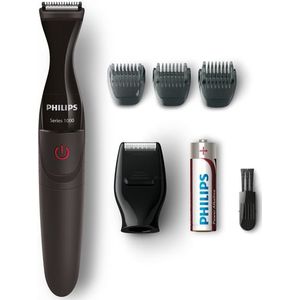 Philips MULTIGROOM Series 1000 MG1100/16 baardtrimmer 4 5 mm Zwart, Rood