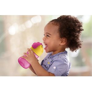 Philips Avent Rietjesbeker - 200 ml - Afsluitventiel en klikdeksel - Eenvoudig te monteren - Vaatwasmachinebestendig - 9m+ - Blauw met rood - SCF796/01