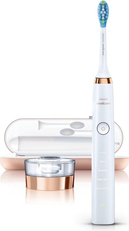 Philips Sonicare DiamondClean Elektrische tandenborstel, met UK-scheerapparaat, stekker Tandenborstel. Rose Gold Edition