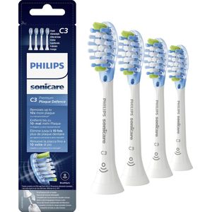 Philips Sonicare Opzetborstels Premium Plaque Defense Wit 4 stuks