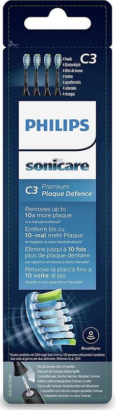 Philips Sonicare C3 Premium Plaque Defense HX9044/33 - Opzetborstel - 4 stuks