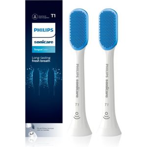 Philips Sonicare TongueCare+ HX8072/01 opzet borstel 2 stuk(s) Blauw, Wit