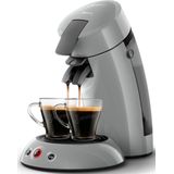Philips Senseo Original HD6553/70 - Koffiepadmachine voor max 2 Kopjes Koffie - Exclusief Koffiepads - Zilvergrijs