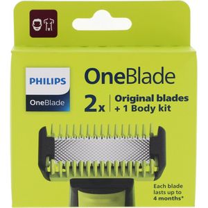 Philips OneBlade Original Blade QP620/50 - Vervangmesjes Body Kit - 2 stuks