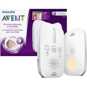 Philips Babyfoon DECT SCD502 / 26 - Op batterij of netspanning - Bereik 300m - Nachtlichtfunctie