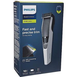 Philips BT3206/14 baardtrimmer Series 3000, 10 snijlengtes voor een onberispelijke baard