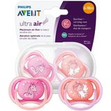 Philips Avent Ultra Luchtspeen 2-pack - Eenhoorn & Fee