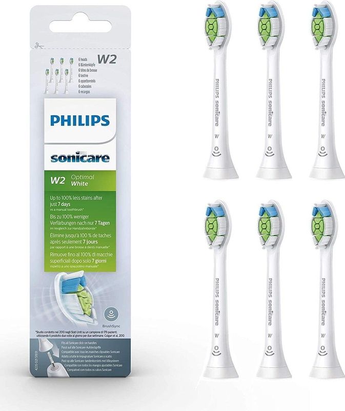 Philips HX 6066 W2 Optimal White opzetborstels 6 stuk(s)Wit
