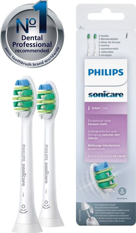 Philips Sonicare InterCare Standaard HX9002/10 - Opzetborstel - 2 Stuks