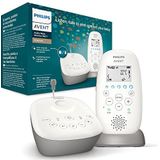 Philips Avent - SCD733/26 DECT Babyfoon -Sterrenprojectie - 330 Meter bereik - 18 Uur draadloos te gebruiken - DECT technologie voor veilige verbinding - Temperatuursensor - Helder geluid - Nachtmodus ,1 Stuk (1er-pakket),Wit