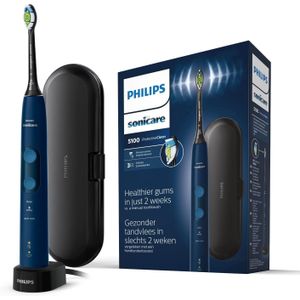 Philips 5100 series HX6851/53 elektrische tandenborstel Volwassene Sonische tandenborstel Blauw