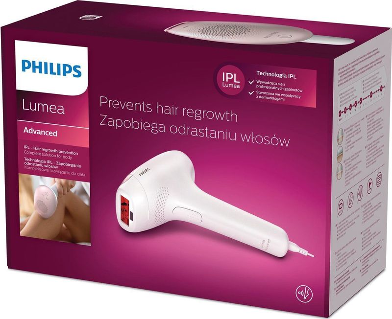 Philips Lumea Advanced SC1994/00 lichte haarverwijderaar IPL Roze, Wit