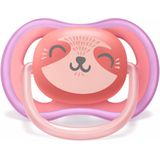 Avent Fopspeen Ultra Air giraf/kat +18M 2 stuks