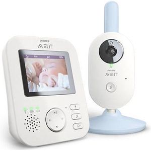 Philips Avent SCD835/26 beeldbabyfoon - babyfoon met camera - wit lichtblauw