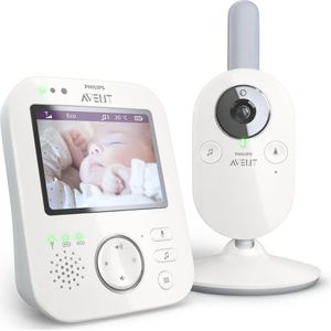 Philips Avent SCD843/26 beeldbabyfoon - babyfoon met camera - wit lichtgrijs