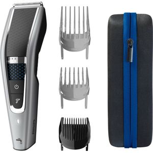 Philips Hairclipper series 5000 tondeuse HC5650/15 Trim-n-Flow PRO technologie, 28 maaihoogtes (van 0,5 tot 28 mm), 90 minuten looptijd voor 1 uur oplaadtijd, volledig wasbaar