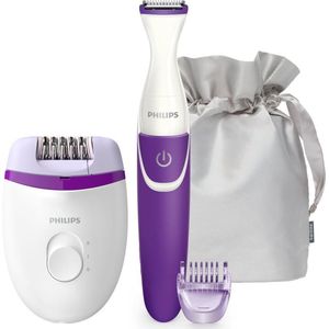 Philips Satinelle Essential Compacte epilator met snoer BRP505/00 en bikinitrimmer