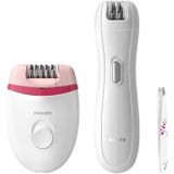 Philips - Satinelle Essential - Epilator - Wit - Wasbaar - Ergonomisch Ontwerp