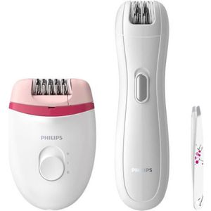 Philips - Satinelle Essential - Epilator - Wit - Wasbaar - Ergonomisch Ontwerp
