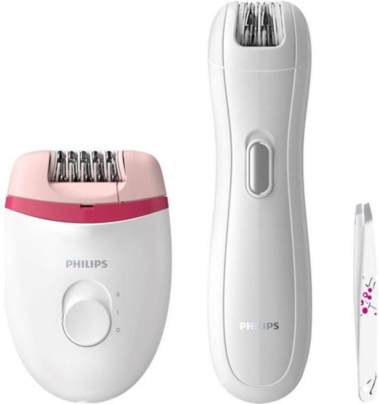 Philips - Satinelle Essential - Epilator - Wit - Wasbaar - Ergonomisch Ontwerp